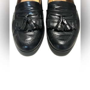 Ferragamo black loafer with tassels size Jumbo 9/10‎
